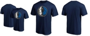 Fanatics Men's Navy Dallas Mavericks Primary Team Logo T-shirt